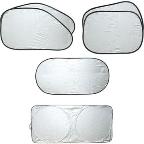 6pcs Car Window Sunshade Anti-UV Sun Protection Cover Car Front Sunscreen Curtain Window Side Visor Windshield Sunshade