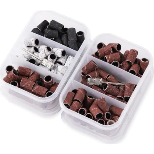 75pcs 80''/120''/180" Nail Art Sanding Bands Gel Polish Remover Tool Accessory for Electric Nail Machine Nail Drill Bits