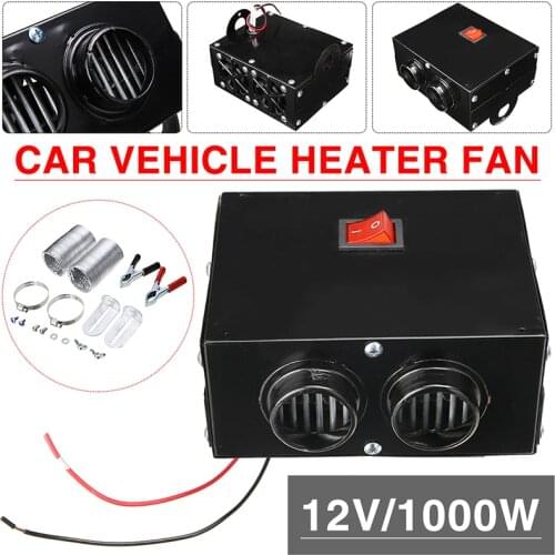 DC 12V/24V 1000W Car Vehicle Heater 2 Hole Fast Heating Windscreen Demister Winter Warmer Defroster