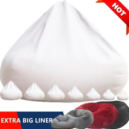 Big XXL Sofa Cover Bean Bag Inner Wash Bag Giant Beanbag Ottoman Puff Storage Dustproof Seat Chair Pouf Lounge Furniture