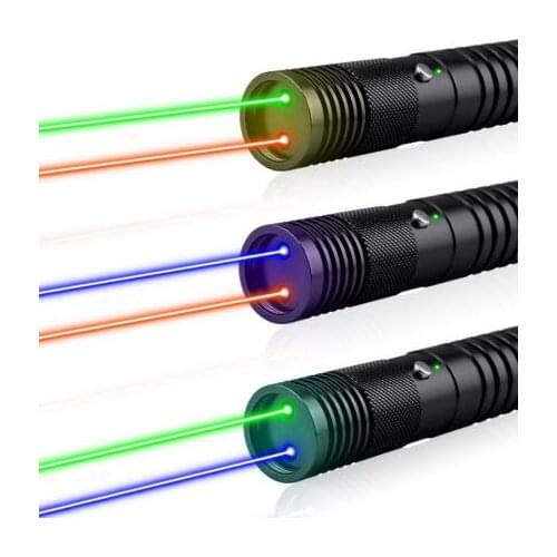 Double-Mercerized Cotton Red, Green and Blue Laser Flashlight Childrens Outdoor Direct Infrared Rechargeable Laser Lamp
