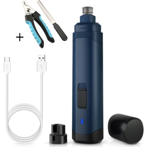 Professional Electric Dogs Nail Grinder Portable USB Rechargeable Pets Paw Painless Grooming Trimming for Cats Claw Nail Clipper