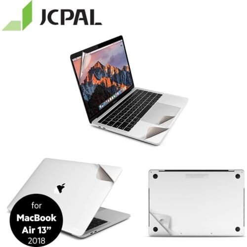 JCPAL MacGuard Complete Protective Film Set for MacBook Air 13" 2018 5in1 Skin High Quality Protector