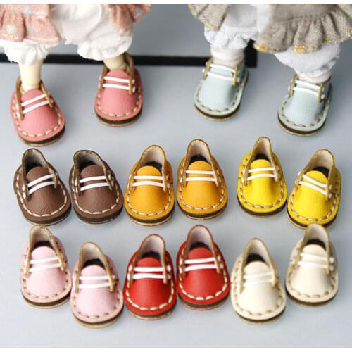 Ob11 doll shoes bjd clothes Cute casual leather shoes Fit for obitsu11，holala , P9 ,GSC ,1 / 12bjd doll shoes Doll accessories