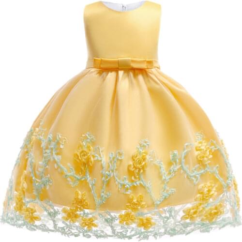 Vintage Sequined Girl Dresses Birthday Party Bridesmaid Wedding Princess Dresses Evening Prom Bridesmaid Kid Clothes 3 8 10 Year