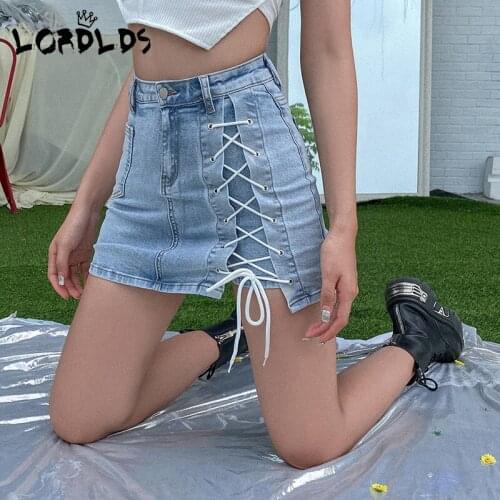 LORDLDS Denim Skirts For Women