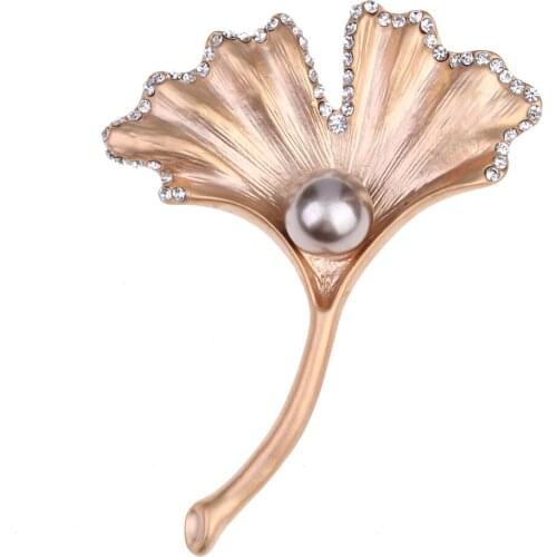 Lureme Gold Brooches For Clothes