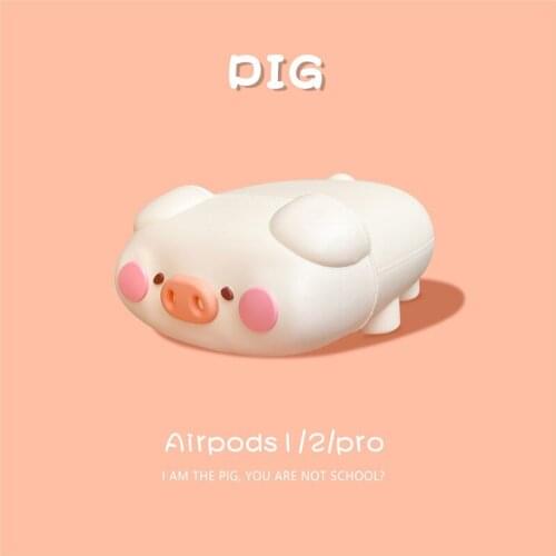 Cartoon for Airpods Pro Case Blush Piggy Airpod 12 Case Airpod Air Pod Pro Shockproof Silicone Protective Cover Case Accessorie