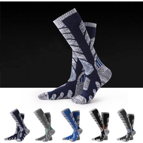 XC Winter Warm Men Women Thermal Long Ski Socks Thicker Cotton Outdoor Sports Snowboard Climbing Camping Hiking Snow Soft Socks