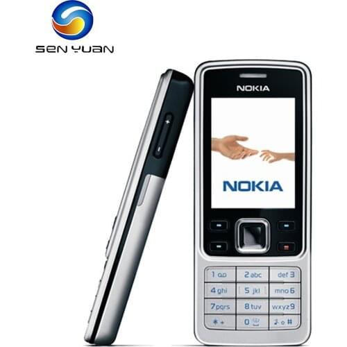 Original Nokia 6300 2G GSM Mobile Phone Russian&Arabic&English Keyboard Multi-language FM MP3 Bluetooth Refurbished Cell Phone
