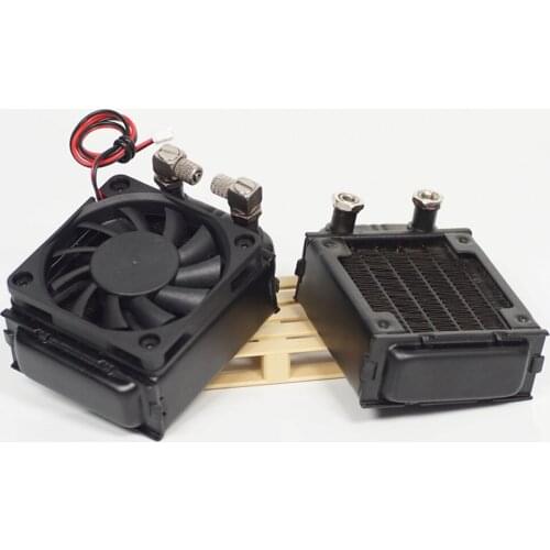 Radiator For 1/12 Rc Hydraulic Excavator Radiator Engineering Machinery Heat Dissipation 1/14 Tamiya Trailer Tractor Arocs Truck