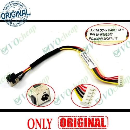 New Laptop DC power jack for HP Pavilion DV2000 DV2200 DV2400 DV2500 DV2700 65W Charging Socket Connector 50.4F502.002 PJ109