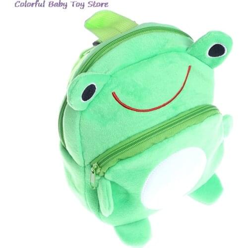 Mini Cartoon Frog School Bag Baby Backpack Mochila childrens School Bags Kids Plush Backpack For Birthday Christmas Gift
