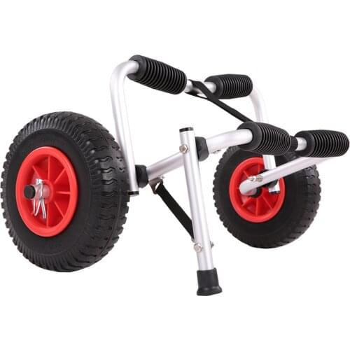 Foldable Kayak Trolley Canoe Dolly Tote Carrier Transport Portable Trailer Cart Removable Wheel Rowing Boat Kayak Accessories