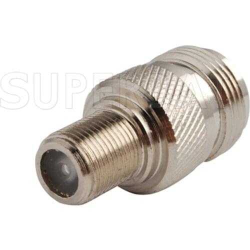 Superbat 5 pcs N-F Adapter N Female Jack to F Jack straight RF Coaxial Connector