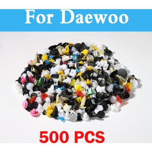 New 500pcs Mixed Auto Bumper Clips Fastener Rivet Door Panel Universal For Daewoo Gentra Kalos Magnus Evanda G2x Lacetti Lanos