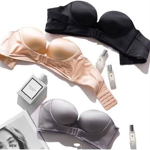 Sexy Strapless Bra Women Invisible Bras Push Up Lingerie Backless Brassiere Seamless Bralette Underwear for Wedding Dress