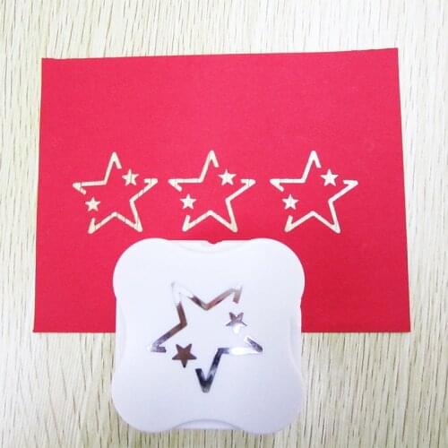 1.5"(3.3cm) Hollowing star shaped paper hole punch anywhere cut DIY scrapbooking craft punch machine