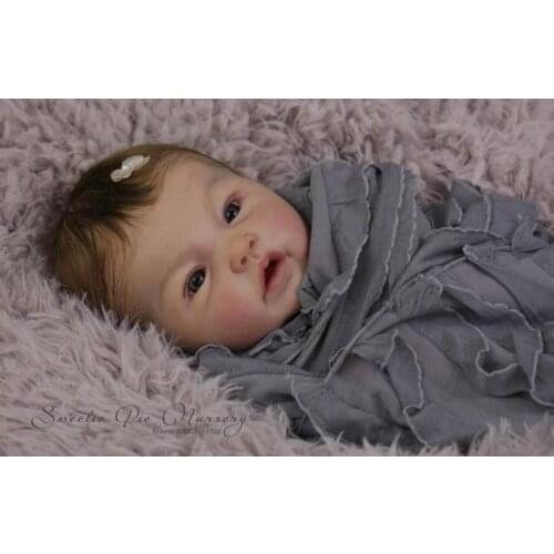 20inch Realistic Reborn Doll Kit Real Touch Soft Silicone Vinyl Body Parts Mold DIY Unfinished Unpainted Blank Doll Mould Kits