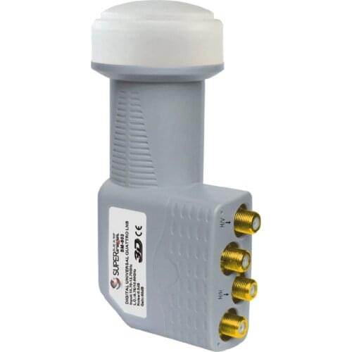 4k UHD Full Hd Tv Gold Single Dish Antenna 4 Separate Television viewing Advantage 4 pcs socket input, television tracking antenna 4 input