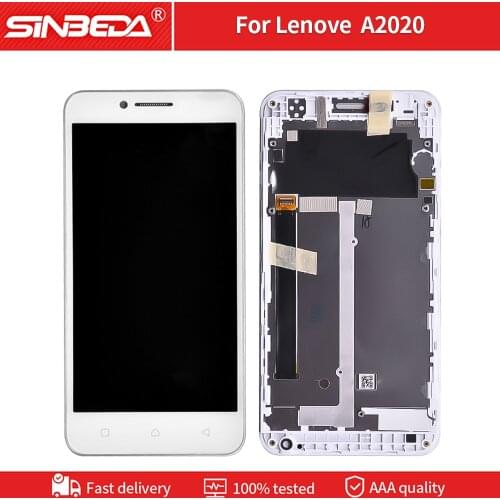 5.0" Display For LENOVO A2020 LCD Touch Screen Frame Digitizer Assemble For Lenovo Vibe C A2020 Display Replacement A2020 A40