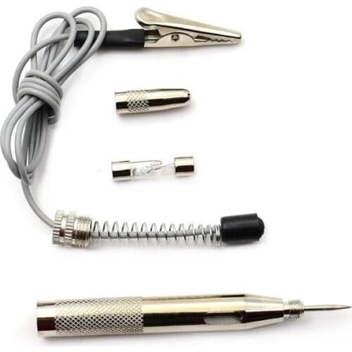 69HF Auto Car Wire Piercing Cord Voltage Circuit Tester DC 6V/12V/24V Hook Probe Test Copper