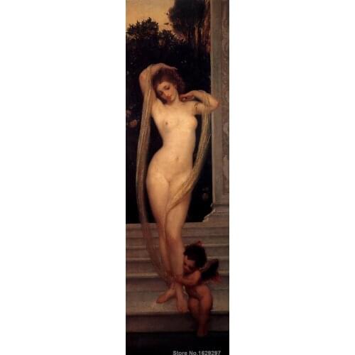 A Bather I by Frederic Leighton famous portrait artist High quality Hand painted