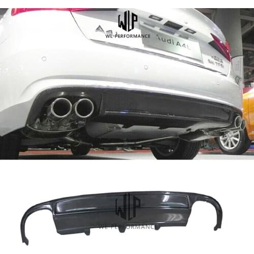 A4 B8 S4 Style High Quality Carbon Fiber Material Rear Lip Diffuser Car Styling For Audi A4L A Style Car body kit 2009-2012