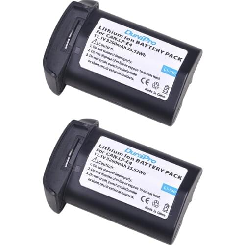 2pc 11.1V 3200mAH LP-E4 LP E4 LP-E4N Camera Battery for Canon EOS 1D Mark III,EOS-1D Mark IV,EOS 1Ds Mark III,EOS 1D C,EOS 1D X