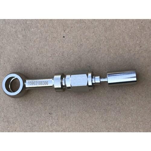 An3 3An 3/8-24UNF Straight 28deg 45deg 90deg Stainless Steel Crimp Banjo Eye Brake Ends PTFE Brake Hose Banjo Fittings