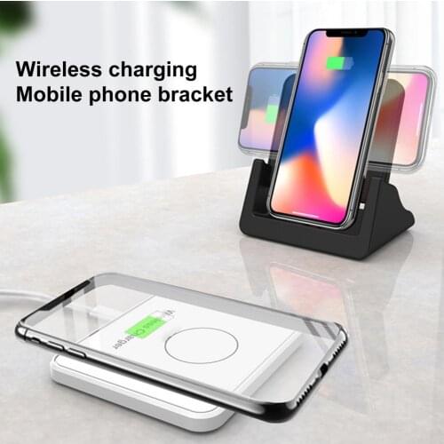 15W Qi Wireless Charger Stand for iPhone 12 11 Pro XS MAX XR X 8 Samsung S21 S20 S10 s9 Fast Charging Dock Station Phone Charger