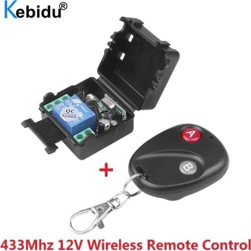1 Set 12V 10A Relay Wireless RF Smart Remote Control Switch Transmitter + Receiver 433MHz Remote Controller For Door Garage Gate