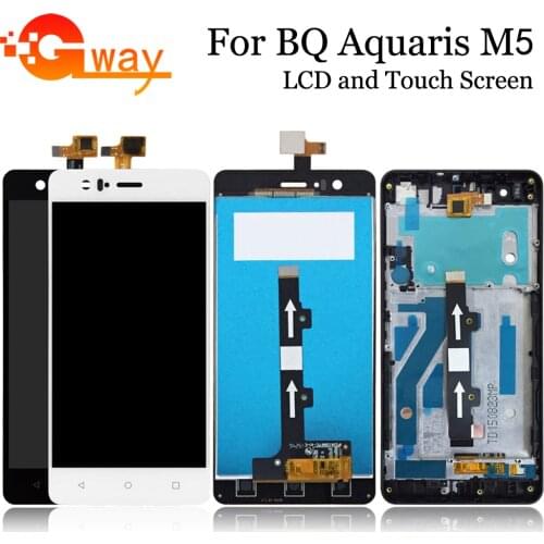 For BQ Aquaris M5 LCD Screen With Touch Screen Display For BQ M5 Digitzer Assembly With Frame +Tools
