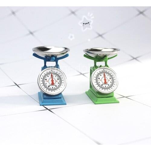 1/12 Scale Miniature Dollhouse Electronic Balance Play Kitchen Vegetable Mini Food for Barbies BJD Doll Accessories Toy