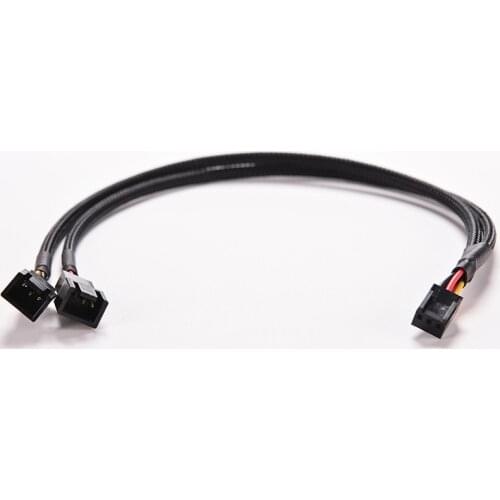 New 3Pin Female Y-Splitter to 2pin 3 Pin Male Mainboard Power Cable Adapter PC Computer Case Fan Connect Wire Splitter Convert