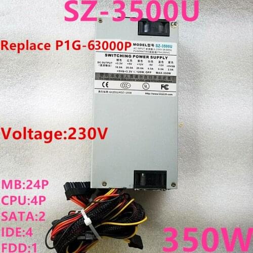 New PSU For Sezolo 1U 350W Power Supply SZ-3500U P1G-6300P