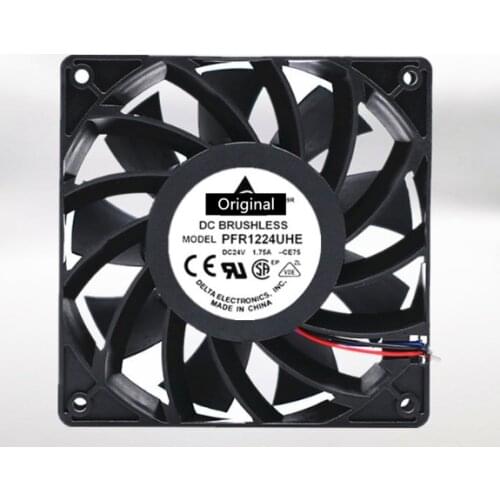 Original 100% working PFR1224UHE CE75 DC 24V 1.75A 120x120x38mm 120mm 3-Wire Server Cooler Fan