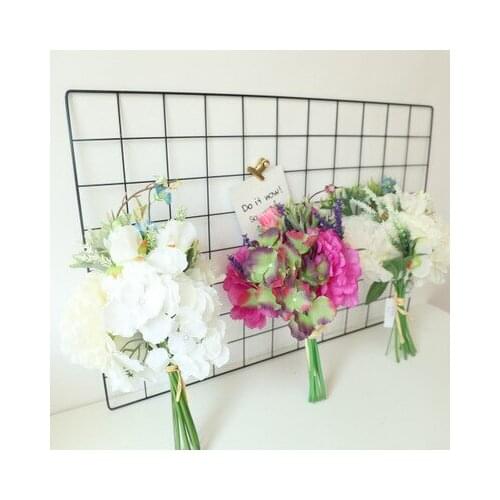 2 Colors Silk Peony Hydrangea Bouquet Hybrid Artificial Flower Wedding Decoration DIY Home Fake Flowers