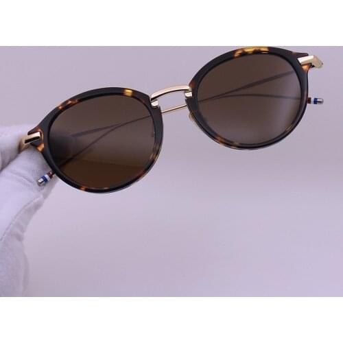 2021 Thom Brand Design Sunglasses Classic Round Titanium Alloy UV Protection TB011 Mens Womens Sun Glasses With Original Box