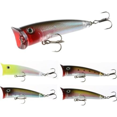 High Quality Popper Fishing Lure 7.5cm 10g Topwater Artificial Fishing Bait Big Mouth Poper Lure Wobblers Fishing Tackle