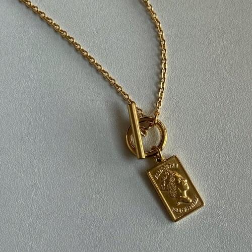 Dazan Wholesale Blackpink Necklace Lip Jewelry Gold Plated Stainless Steel Pendants For Gothic Necklace Trendy Jewelry For Women