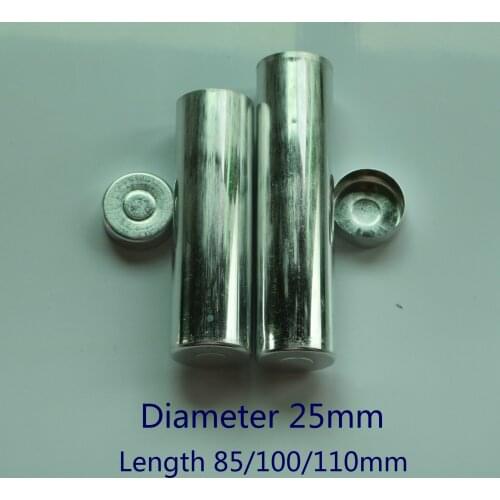 200pcs OD25mm Dental Empty Aluminum Cartridges Tube For Flexible Valplast Material Empty Cartridge with Cover Laboratory Tool