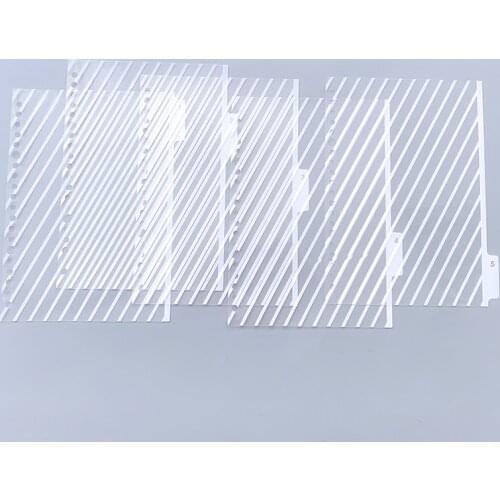 5 Sheets/pack A5/B5/A4 Binder Index Dividers Creative Classification Card 20/26/30 Hole Binder Foil Index Divider Accessories