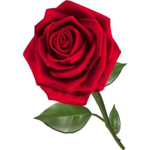 Diy Mosaic Full Diamond Embroidery Single Rose Picture Painting with Diamonds Square Drill Red Flower Handicraft Home Decoration