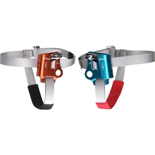 Rock Climbing L / R Foot Ascender Abdominal Mountaineering Riser Protector