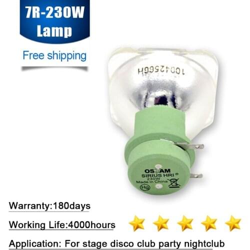 Free shipping 7R 230W New Lamp SIRIUS HRI 230W Moving head beam light bulb