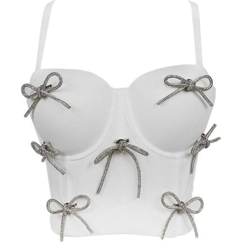 Bralette Crop Top 2021New Women Sexy Caims Summer Autumn Clothing Sleeveless Bustier Bra Tops Clothing