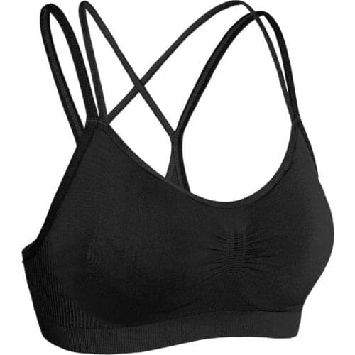 2020 Summer seamless Elastic Strap Beauty Back Cross Bra Women wireless push up bra fitness lingerie Underwear bralette