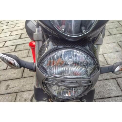Headlight Cover For Ducati Monster 696 795 796 Full Carbon Fiber 100% Twill