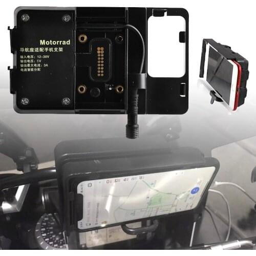 For BMW F700GS F800GS Motorcycle USB Charging 12MM Mount Mobile Phone Navigation Bracket GS 1200 1250 F750 F 850 GS 2011-2019